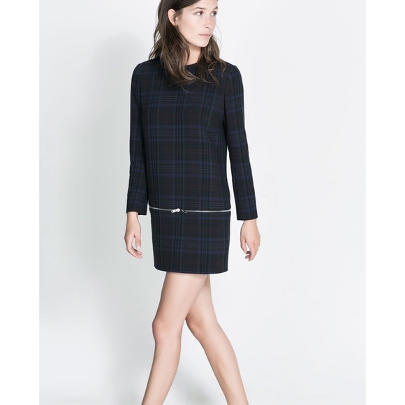 CHECKED DRESS WITH ZIP - Picture 3 of 7